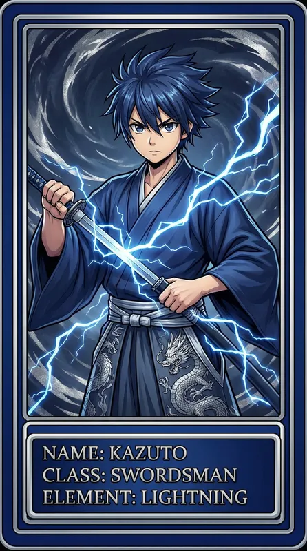 雷电剑士角色卡片——海角社精选动漫角色